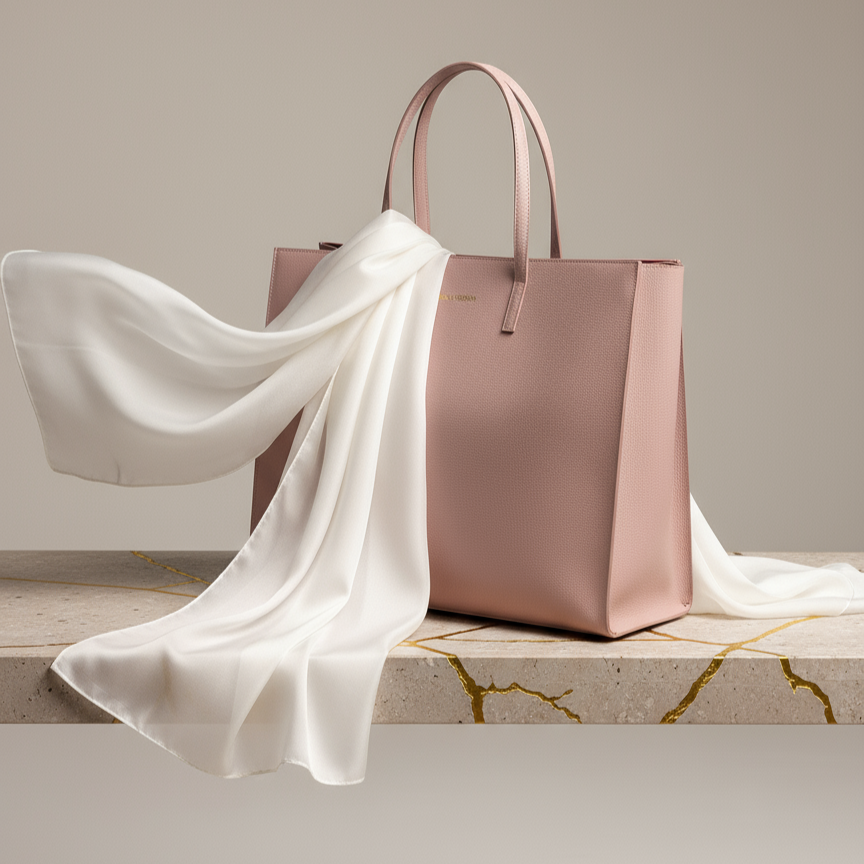 Tuch Seide - Creme Eleganz