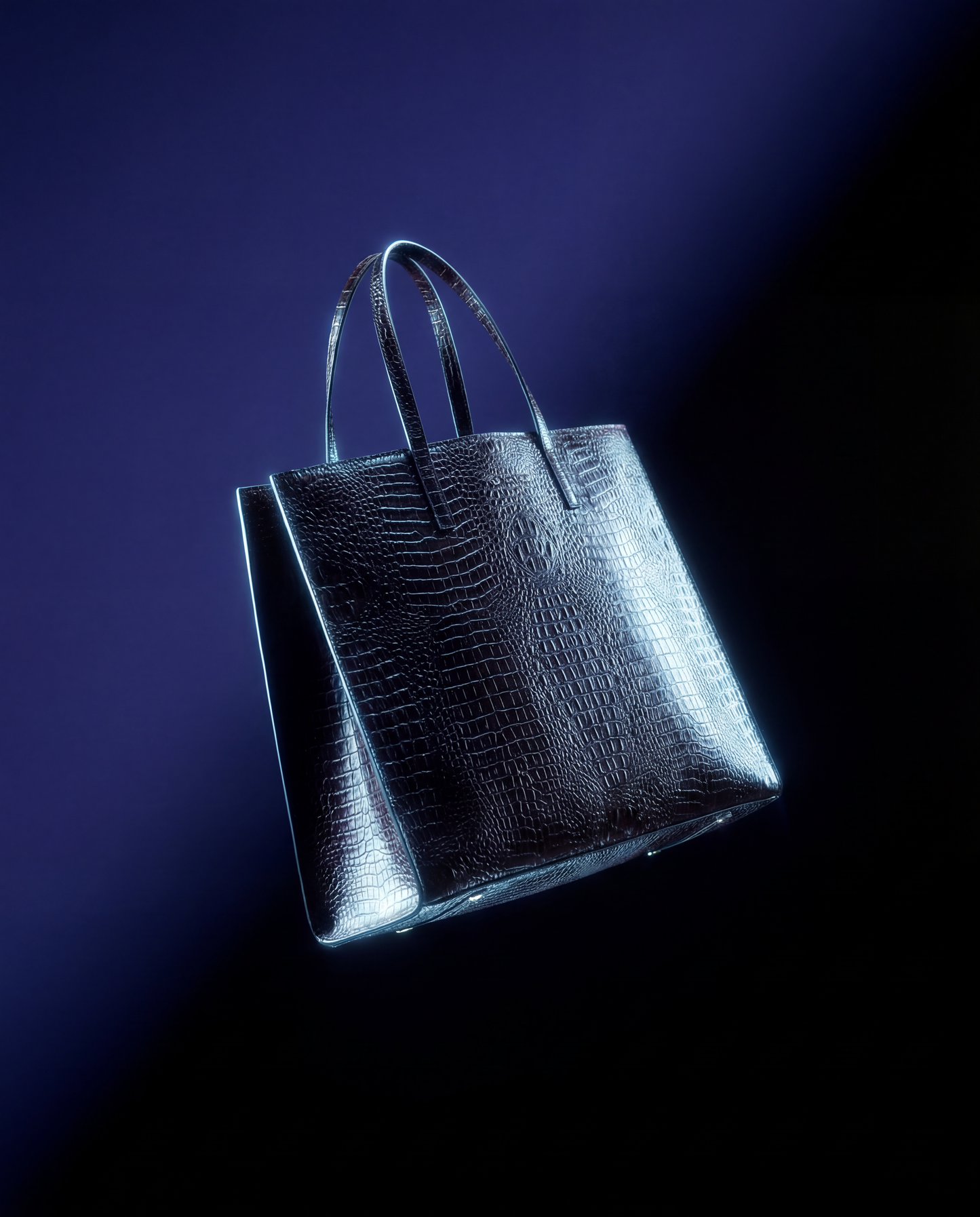 Business Travel Bag – Schwarz Croco