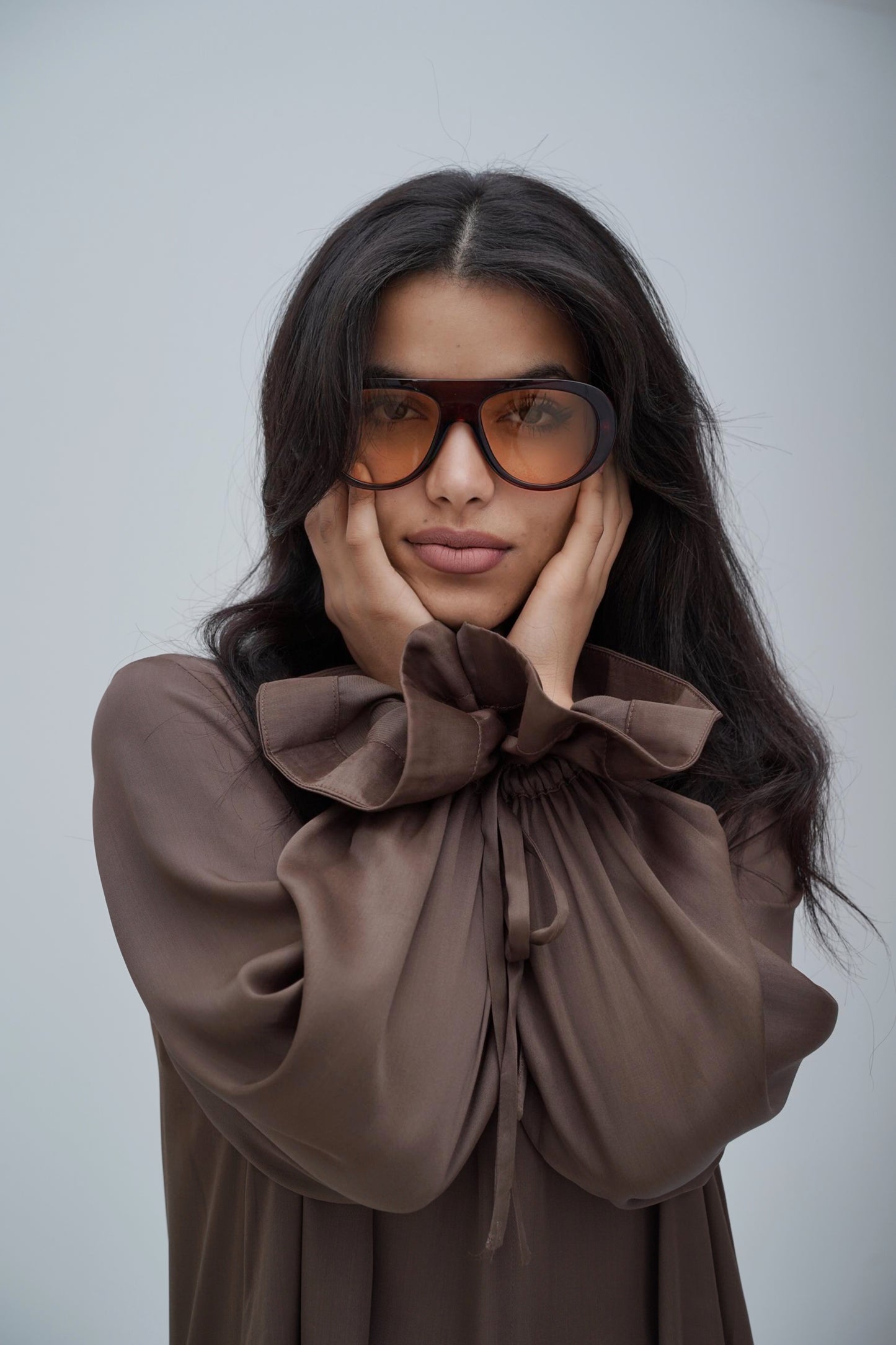 Mocha - Lang geschnittene Bluse