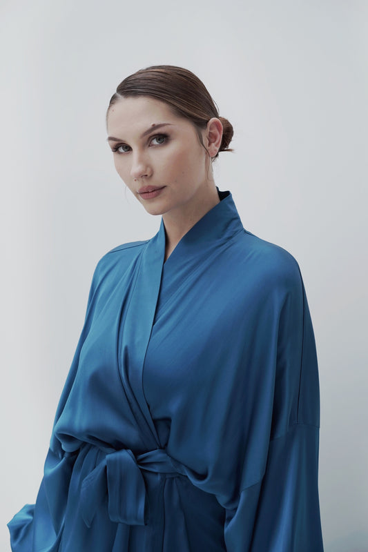 Limited Edition – Wickelbluse Petrol