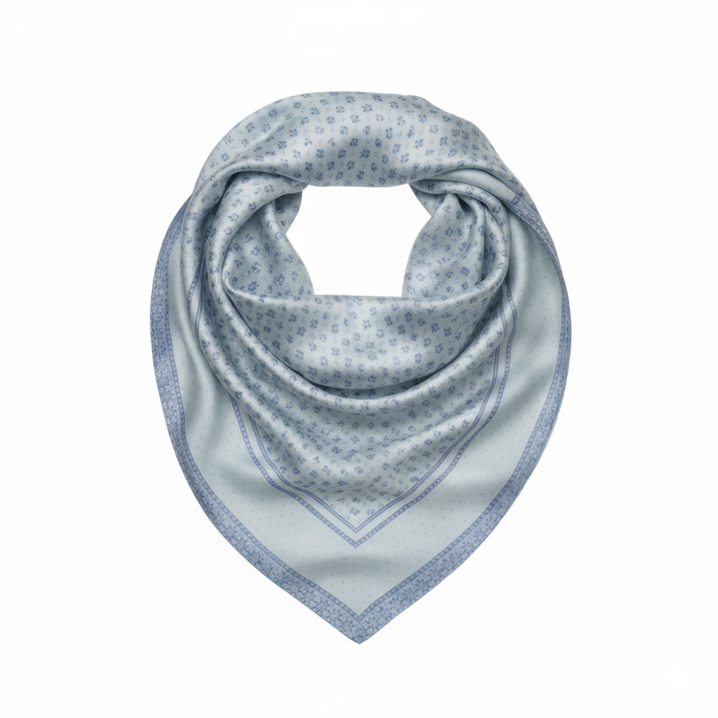 Tuch Seide- Blue Whisper
