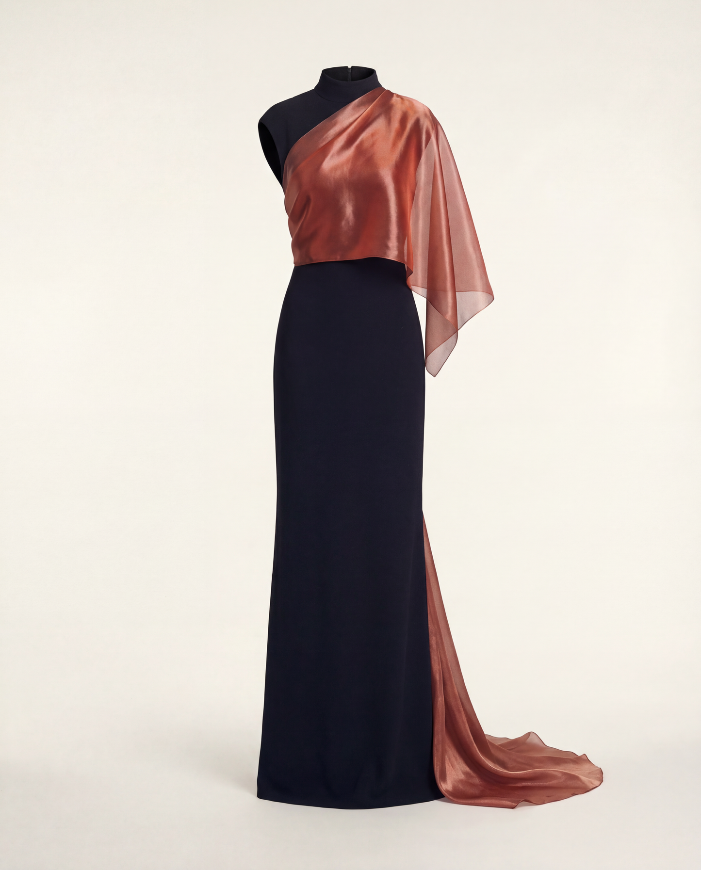 One-Shoulder Gown – Copper