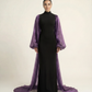 Sheer Sleeve Gown – Amethyst