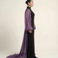 Sheer Sleeve Gown – Amethyst