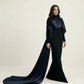 Draped Gown – Dark blue