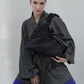 Limited Edition – Wickelbluse Mud Grey